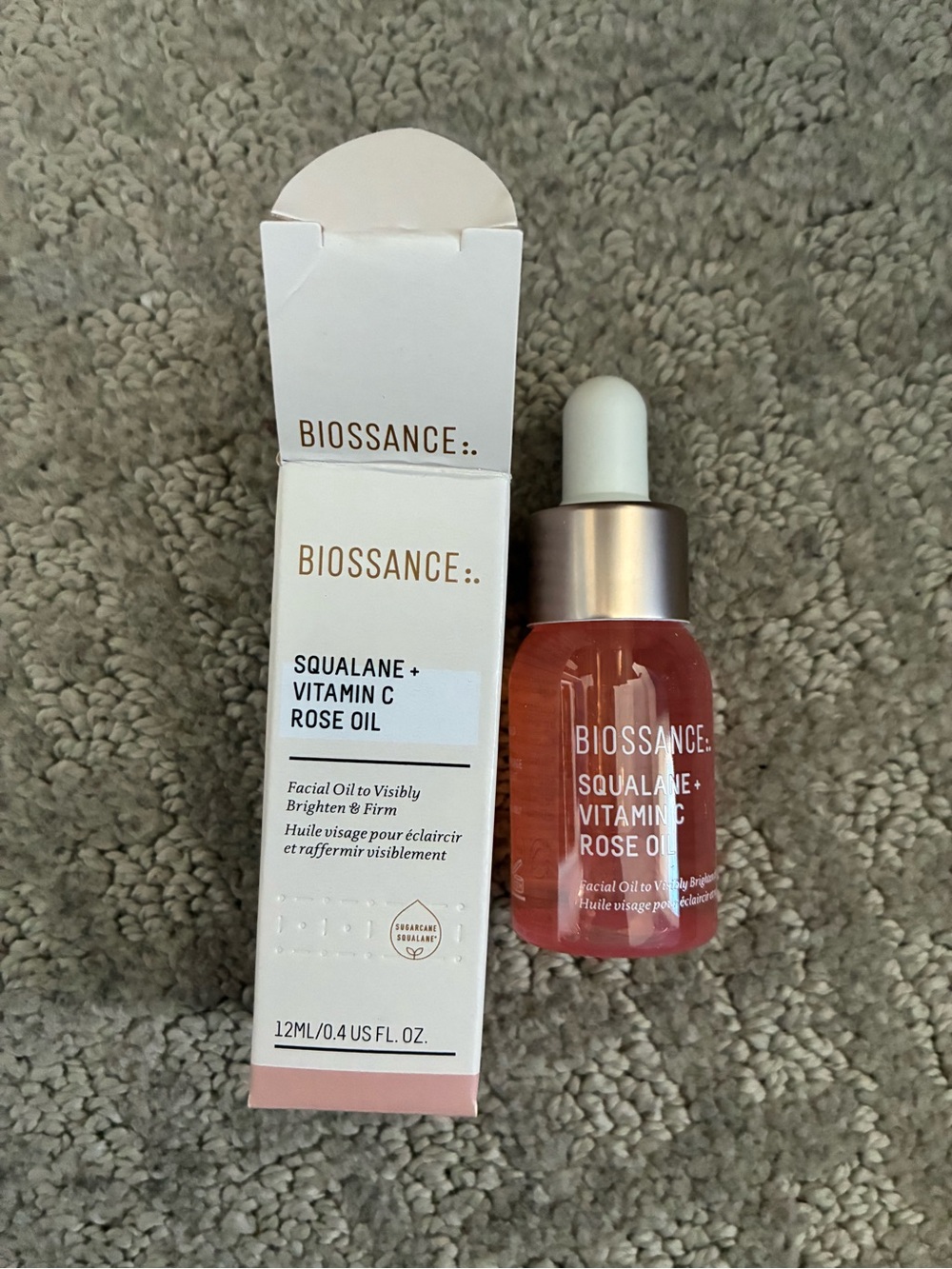 Biossance Squalane + Vitamin C Rose Oil 12ml